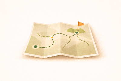 Cozy workspace with notebooks and coffee